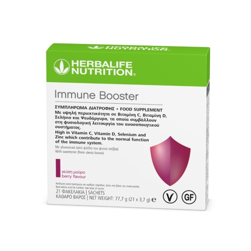 Immune Booster Sucralose Free Γεύση Μούρο - 21 φακελάκια